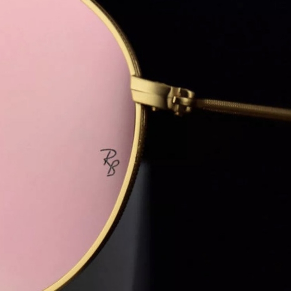 RayBan Round Metal Pink Mirror Lenses RB3447 Men & Women - Picture 8 of 14